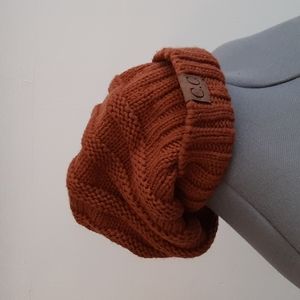 Hand knit hat